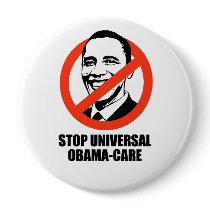 Stop Universal Obama-care Pinback Buttons