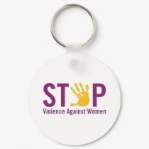 Stop Violence against Women keychains by Alcahuete Stop Violence against Women keychains
