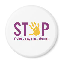Stop Violence against Women magnets