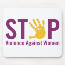 Stop Violence against Women Mouse Mats