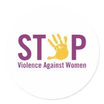 Stop Violence against Women stickers