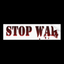 Stop War bumper stickers