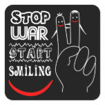Stop War Start Smiling Stickers