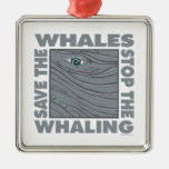 Stop Whaling, Save Whales Ornament