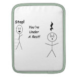 Stop! You're Under A Rest! Music Rest Sleeves For iPads