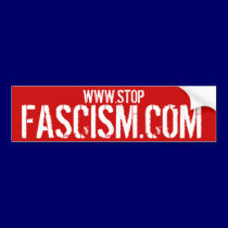 STOPFASCISM.COM - Stop Fascism Bumper Sticker bumper stickers by StopFascism STOPFASCISM.COM - Stop Fascism Bumper Sticker bumper stickers