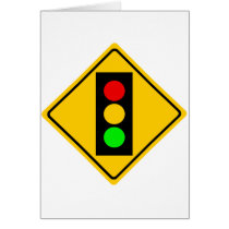 Stoplight Ahead Card