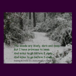 Stopping by Woods Snow posters