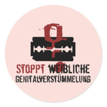 Stoppt weibliche Genitalverstümmelung! stickers