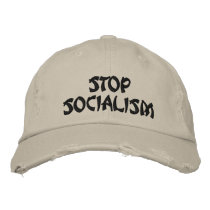 STOPSOCIALISM embroidered hats by MYRIGHTEYE STOPSOCIALISM embroidered hats