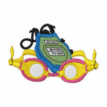 Stopwatch and Goggles embroidered shirts