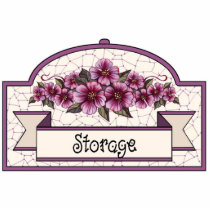 "Storage" - Decorative Sign - 18 photo sculptures