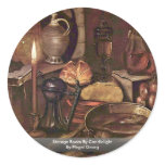 Storage Room By Candlelight By Flegel Georg Round Stickers