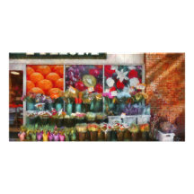 Store Front - The flower stand Customized Photo Card