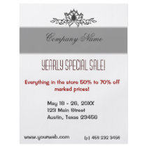 Store Sale w/ Lotus Design Personalized Flyer