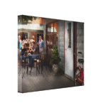 Storefront - Frenchtown, NJ - At a quaint Bistro  Gallery Wrapped Canvas