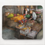 Storefront - Hoboken, NJ - Picking out fresh fruit Mousepad