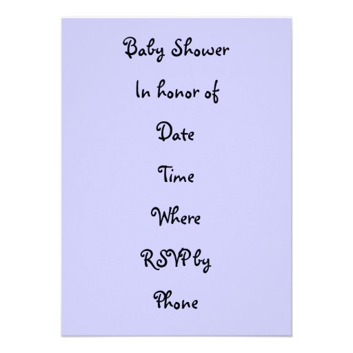 Stork and Baby Customizable Personalized Invites