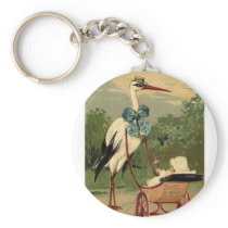 Stork and Carriage keychains