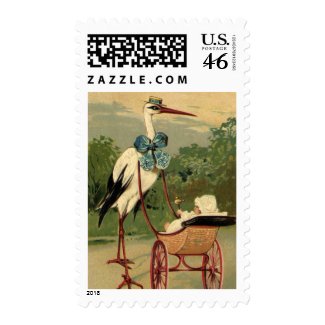 Stork and Carriage stamp