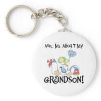 Stork Ask About Grandson Keychains