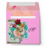 STORK BABY GIRL SHOWER 2 MONOGRAM ENVELOPES