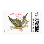 STORK BABY SHOWER STAMP