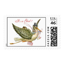 STORK BABY SHOWER STAMP