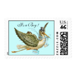 STORK BABY SHOWER POSTAGE STAMPS