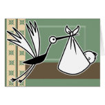 Stork Brings Baby Greeting Card