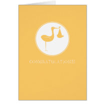 Stork Congratulations Greeting cards