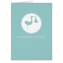Stork Congratulations Greeting cards