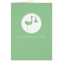 Stork Congratulations Greeting cards