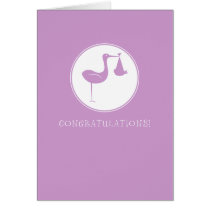 Stork Congratulations Greeting cards