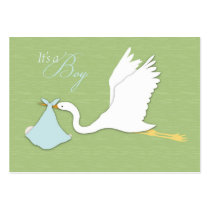 Stork Delivers Boy Thank You Card Business Card Templates