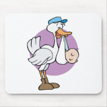 Stork With Baby mousepads