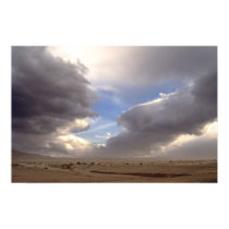 Storm approaches over Death Valley posters