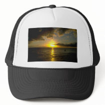 Storm Approaching Over Sea Trucker Hats