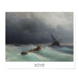 Storm at Sea Ivan Aivasovsky seascape waterscape Posters