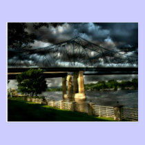 Storm at the Park Postcard postcards