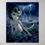 Storm Chaser ART PRINT mermaid gothic fantasy posters