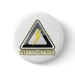 Storm Chaser Lightning Pinback Button