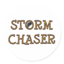 STORM CHASER ROUND STICKERS