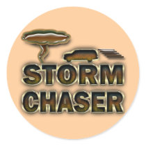 STORM CHASER ROUND STICKERS