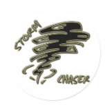 STORM CHASER ROUND STICKERS