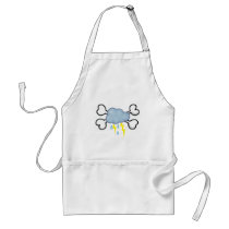 storm cloud Skull and Crossbones aprons by doonidesigns storm cloud Skull and Crossbones aprons