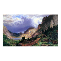 Storm in the Rockies, Mt. Rosalie by Bierstadt posters