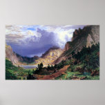 Storm in the Rockies, Mt. Rosalie by Bierstadt posters