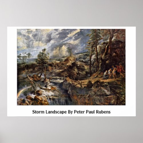 Storm Landscape By Peter Paul Rubens Print