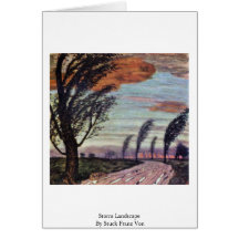 Storm Landscape By Stuck Franz Von Greeting Card